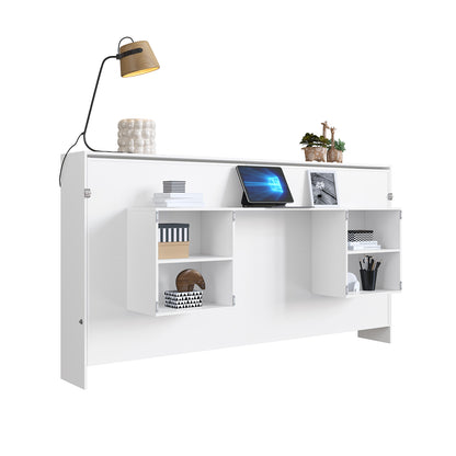 Cama Plegable Horizontal 1 Plaza Latino Blanco