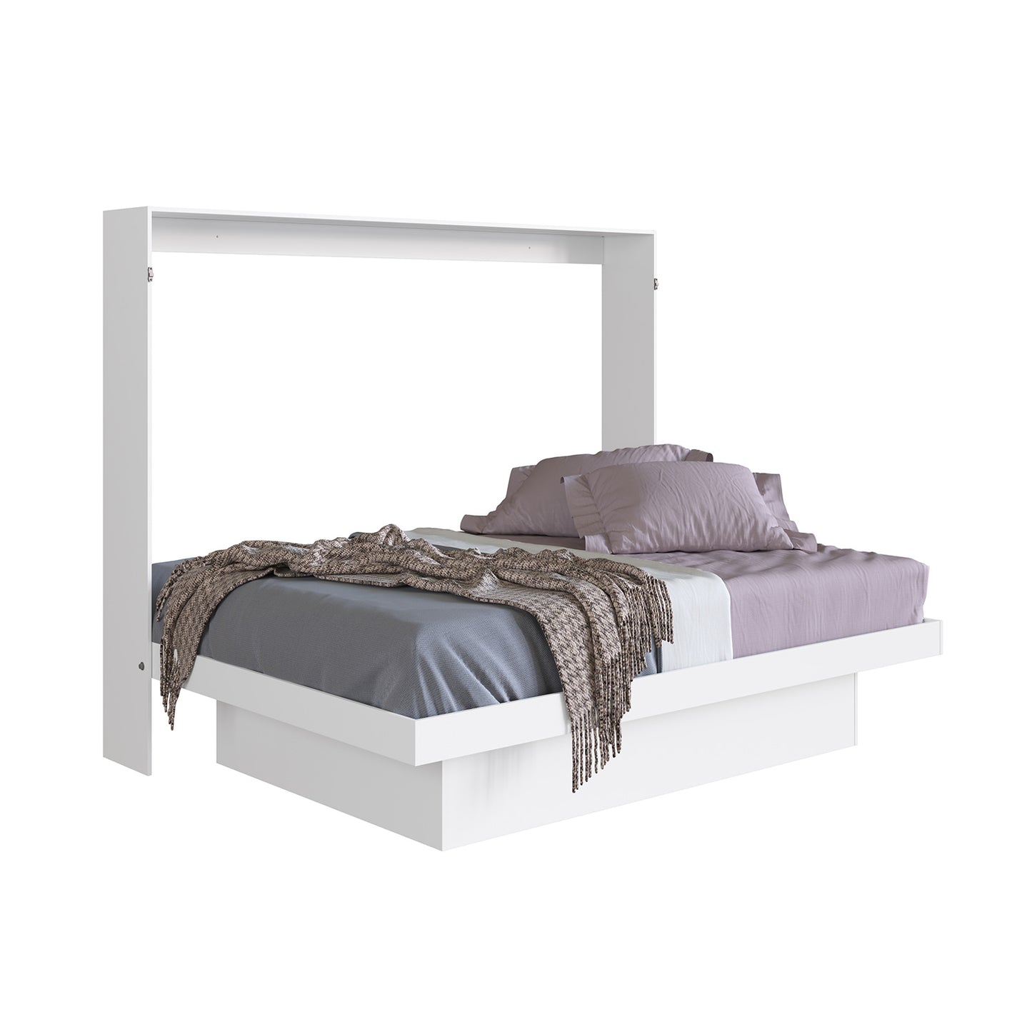 Cama Plegable Horizontal 2 Plazas Latino Blanco