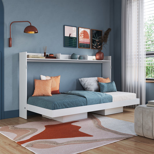 Cama Plegable Horizontal 1 Pza Hoga Hanover Blanco
