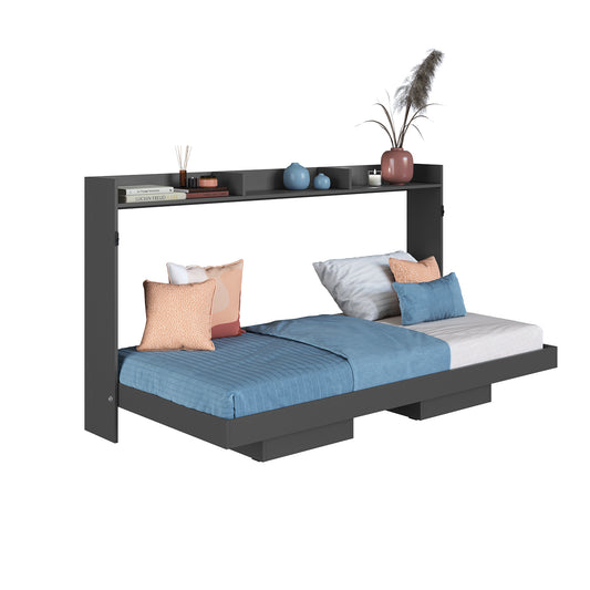 Cama Plegable Horizontal 1,5 Pza Hoga Hanover Gris