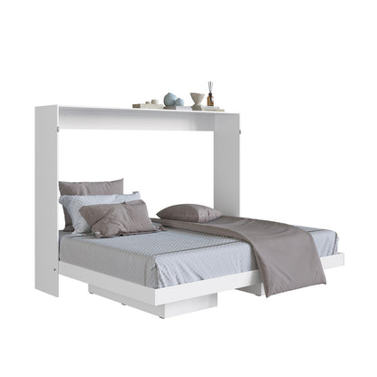 Cama Plegable Horizontal 2 Plazas House Blanco