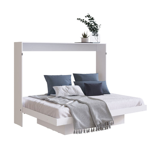 Cama Plegable Horizontal 2 Plazas Manhattan Blanco