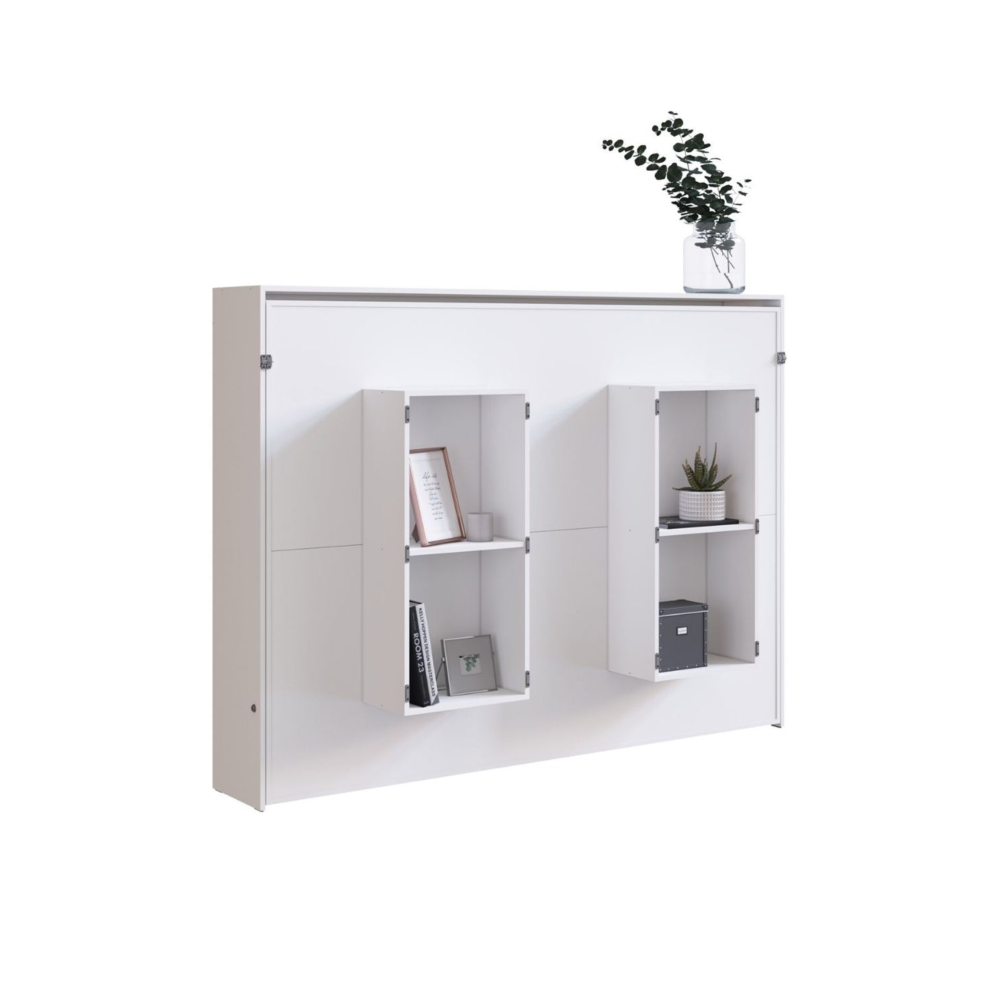 Cama Plegable Horizontal 2 Plazas Manhattan Blanco