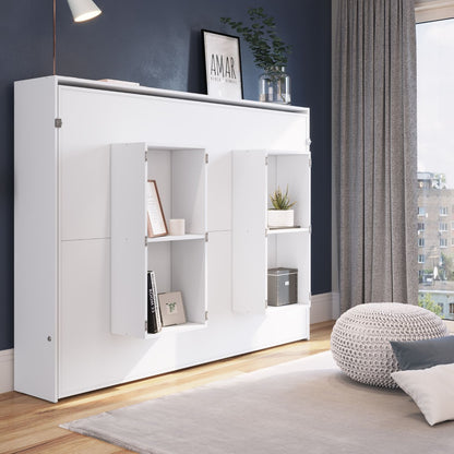 Cama Plegable Horizontal 2 Plazas Manhattan Blanco