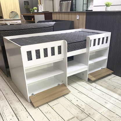 Cama Alta 2 puertas 1 Pza Hoga Bela Miel