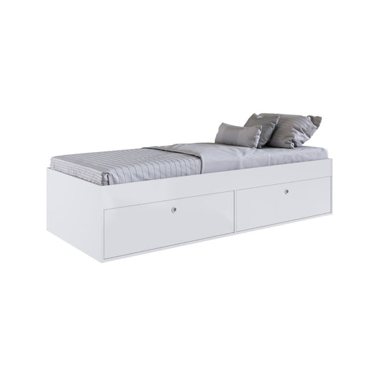 Cama 1.5 Plazas con 4 Puertas Latino Blanco