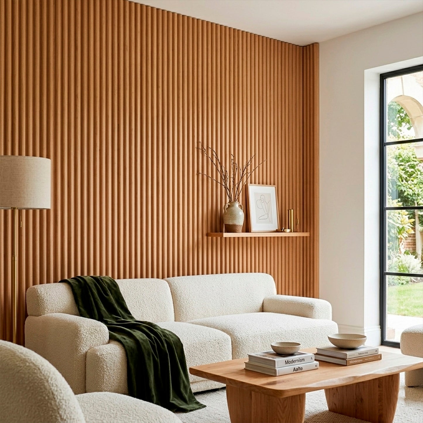 Panel Pvc Revestimiento Acanalado 2,9m x 15 cm x 15mm Bamboo