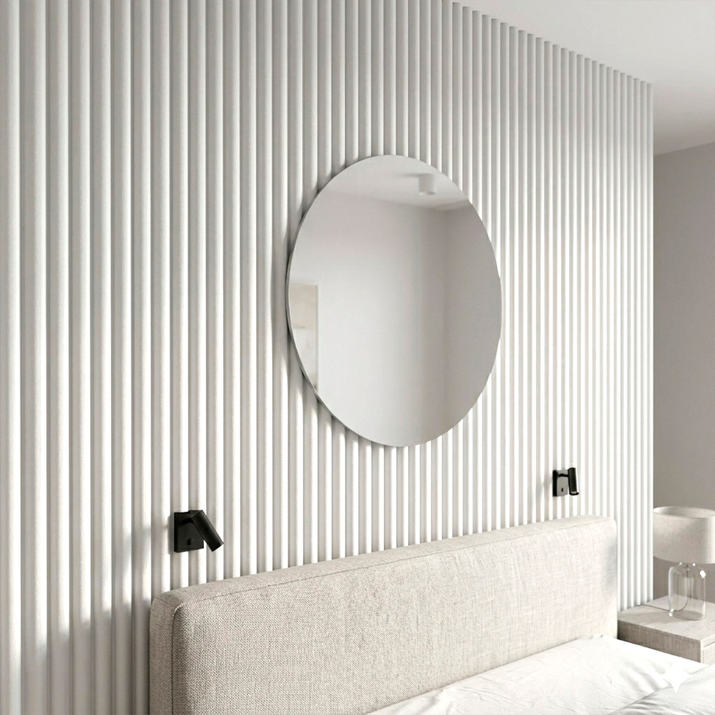 Panel Pvc Revestimiento Acanalado 2,9m x 15 cm x 15mm Blanco