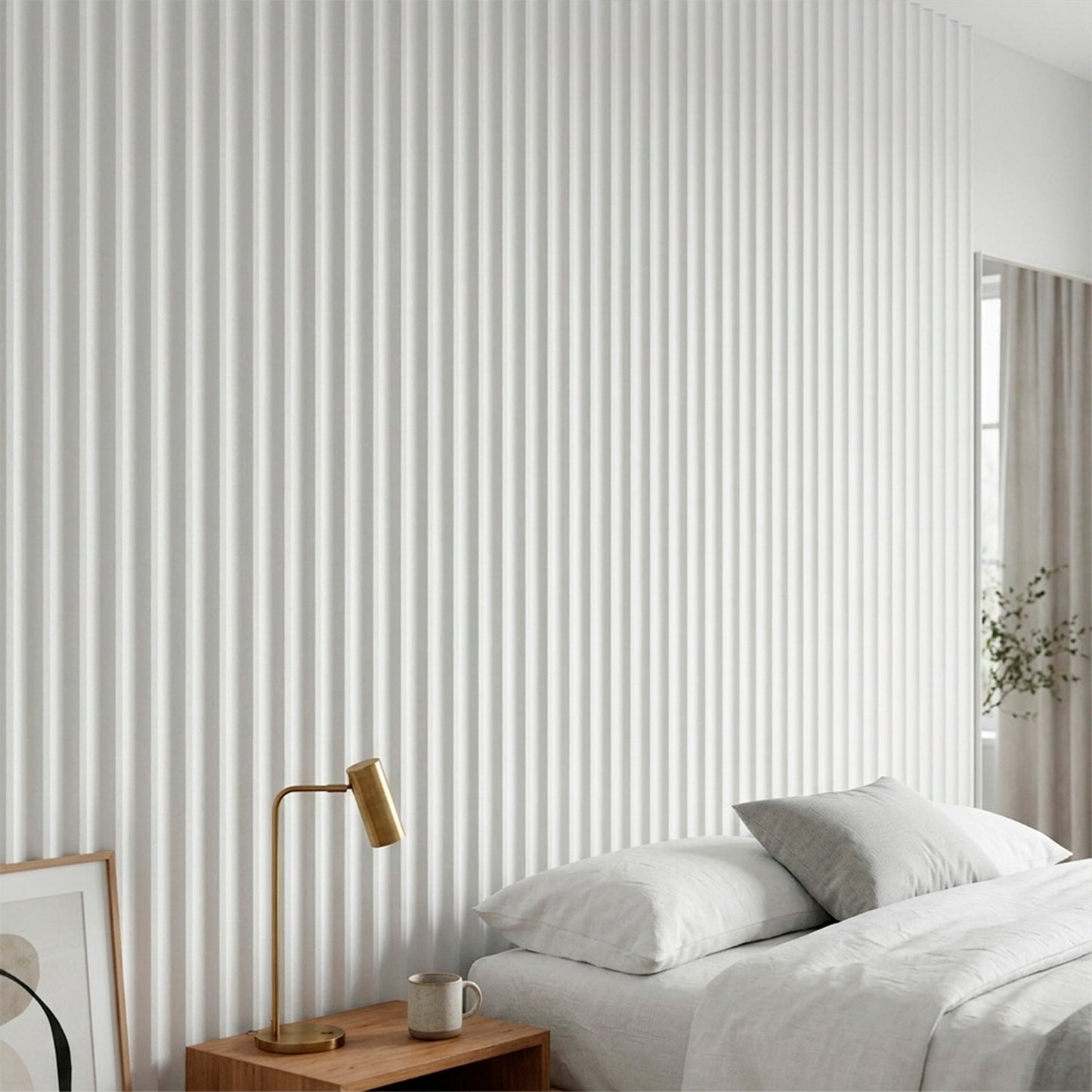 Panel Pvc Revestimiento Cóncavo 2,9m x 20 cm x 12mm Blanco