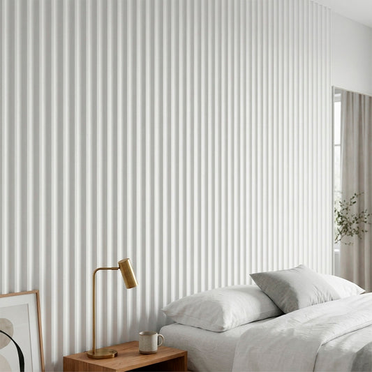 Panel Pvc Revestimiento Cóncavo 2,9m x 20 cm x 12mm Blanco
