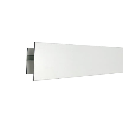 Perfil H Metálico Unión Metal Siding Revestimiento Exterior 300cm Blanco