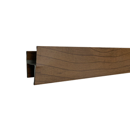 Perfil H Metálico Unión Metal Siding Revestimiento Exterior 300cm Roble