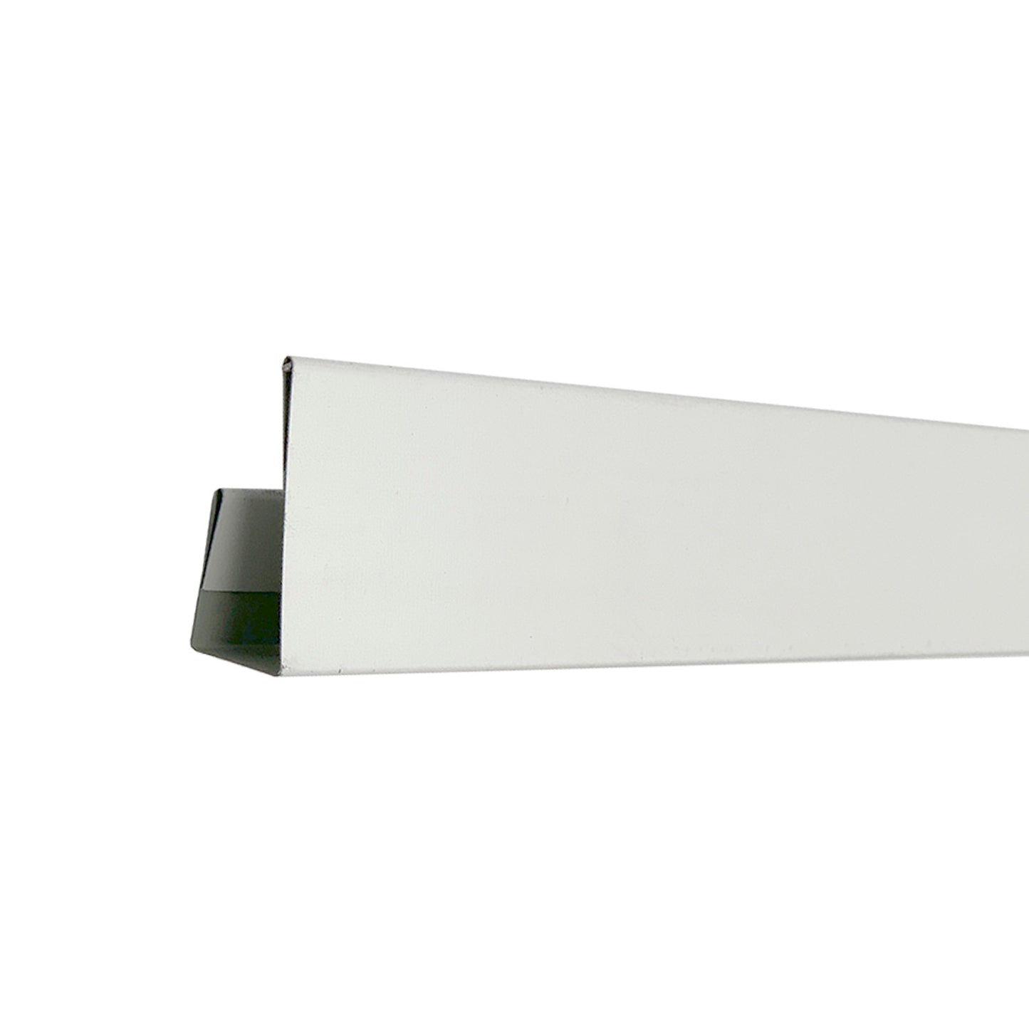 Perfil J Metálico Terminación Metal Siding Revestimiento Exterior 300cm Blanco