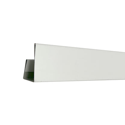 Perfil J Metálico Terminación Metal Siding Revestimiento Exterior 300cm Blanco
