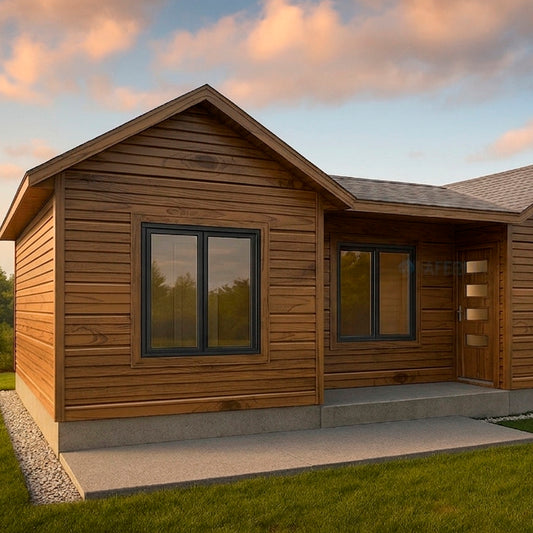 Panel Metal Siding Revestimiento Exterior 2,9m x 38 cm x 16mm Roble