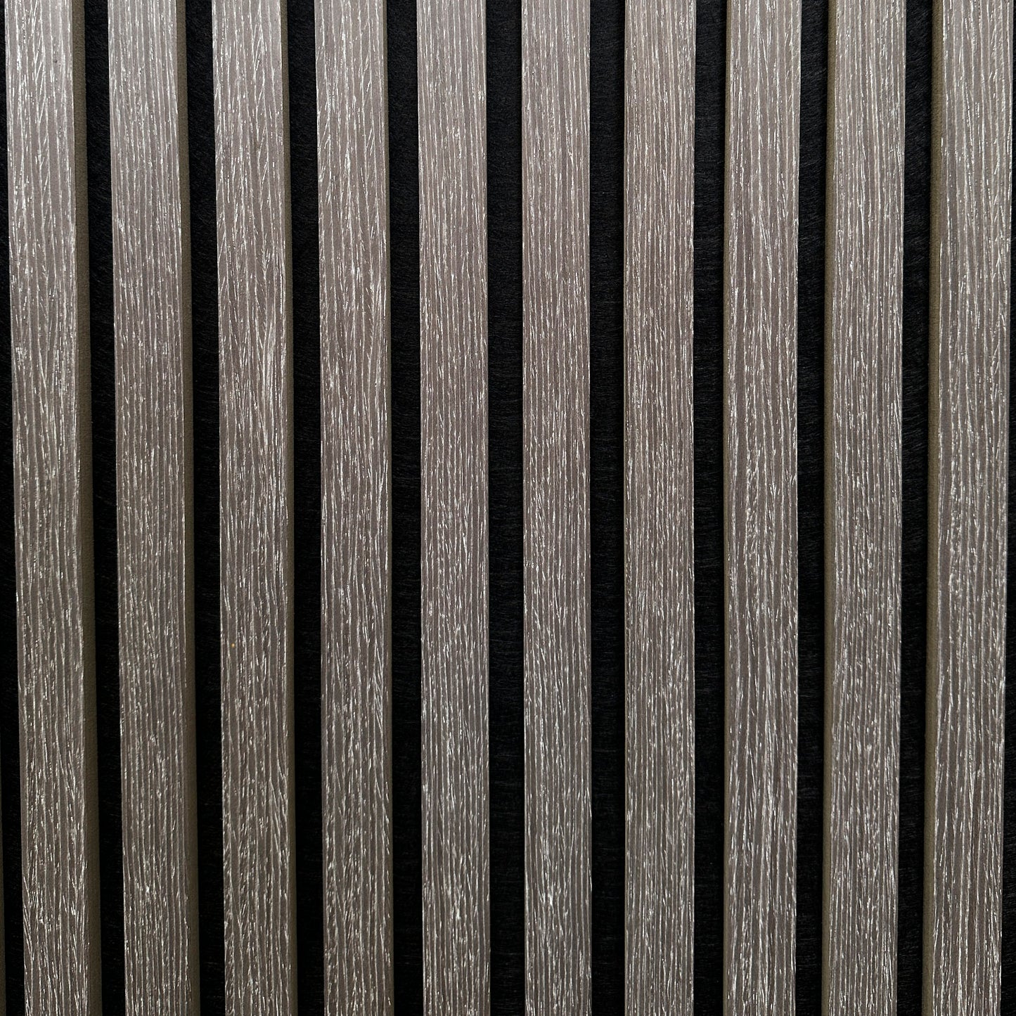 Panel Acústico Revestimiento MDF PET 2,4m x 60 cm x 22 mm Gris Oak