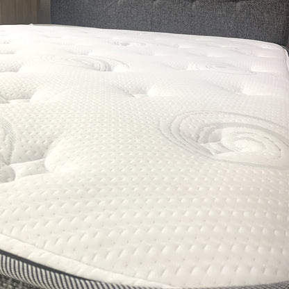 Combo Cama HÖGA 2 Plazas + Respaldo Gris