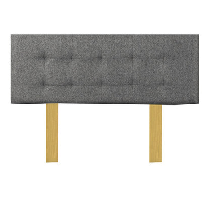 Combo Cama HÖGA 2 Plazas + Respaldo Gris