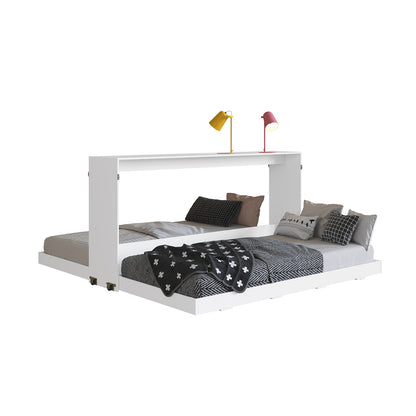 Cama Doble Plegable Horizontal 1 Plaza Phoenix Blanco