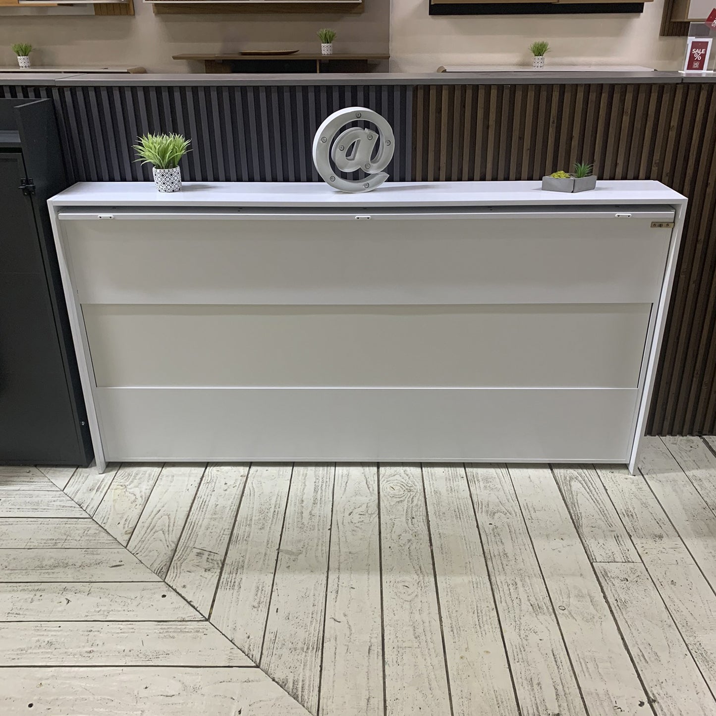 Cama Plegable Horizontal 1 Plaza América Blanco