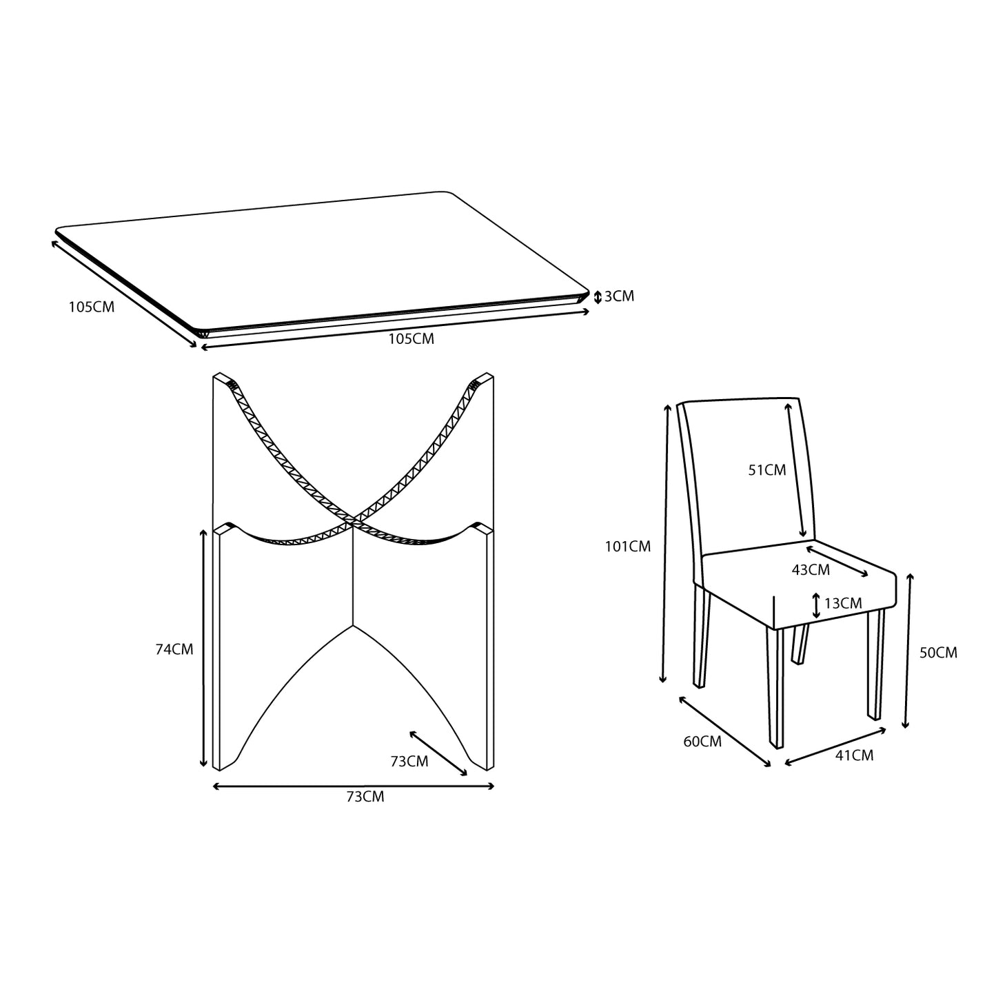 Juego de Comedor Camomila