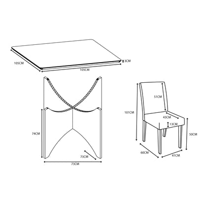 Juego de Comedor Camomila