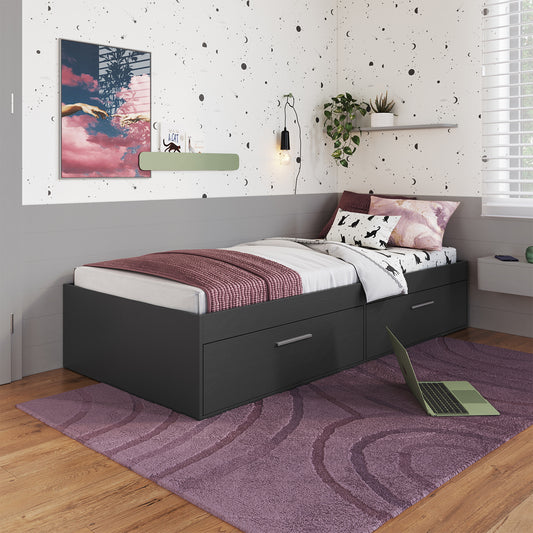 Cama Boxet con 2 Puertas 1 Pza Hoga Tokio Gris