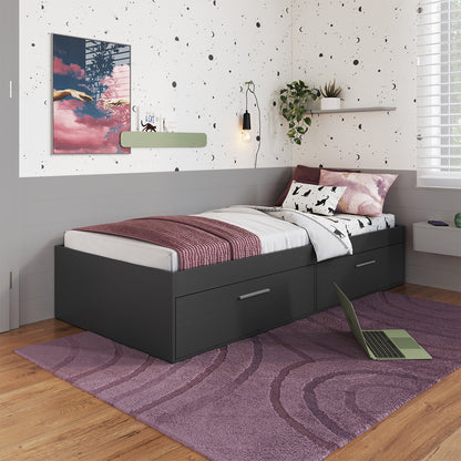 Cama Boxet con 2 Puertas 1,5 Pzas Hoga Tokio Gris