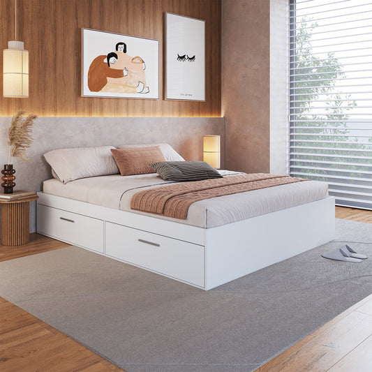 Cama Boxet con 4 Puertas 2 Pzas Hoga Tokio Blanco