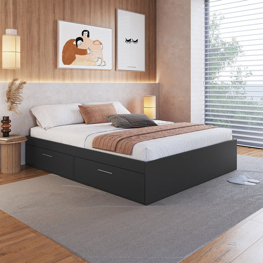 Cama Boxet con 4 Puertas 2 Pzas Hoga Tokio Gris