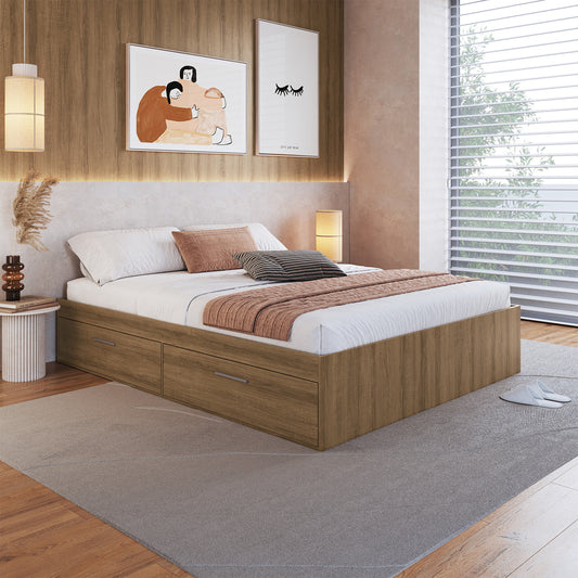 Cama Boxet con 4 Puertas 2 Pzas Hoga Tokio Miel
