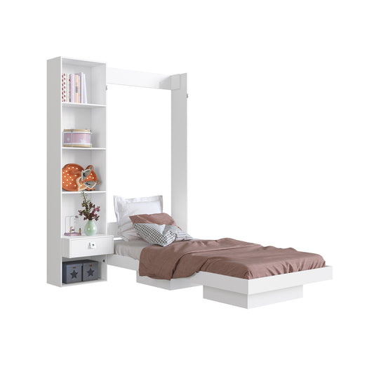 Cama Plegable Vertical 1 Plaza Vancouver Blanco