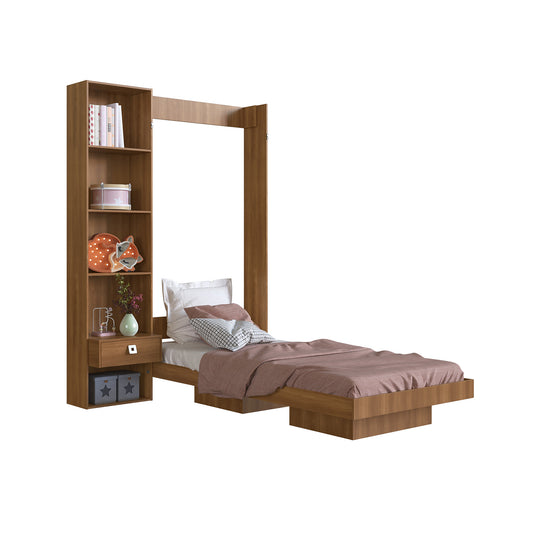 Cama Plegable Vertical 1 Plaza Vancouver Nogal