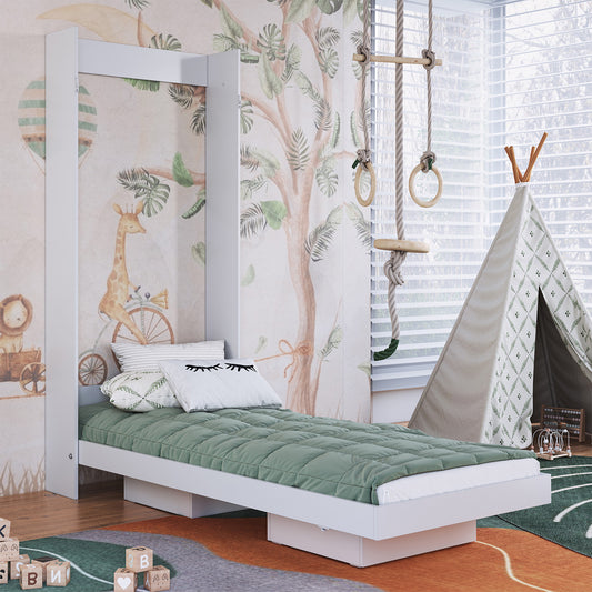 Cama Plegable Vertical 1,5 Pzas Hoga Vancouver Blanco