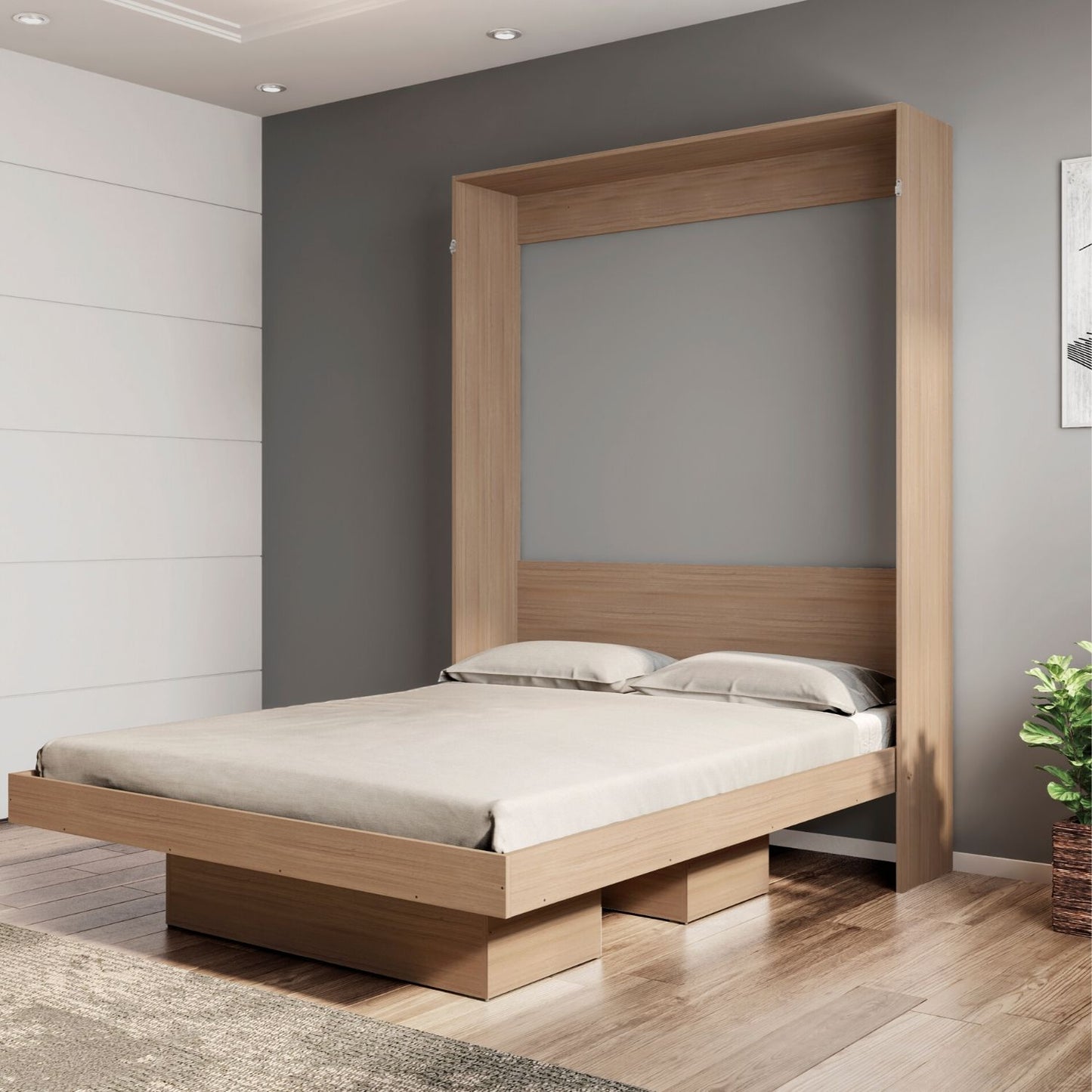 Cama Plegable Vertical 2 Plazas Manhattan Montana