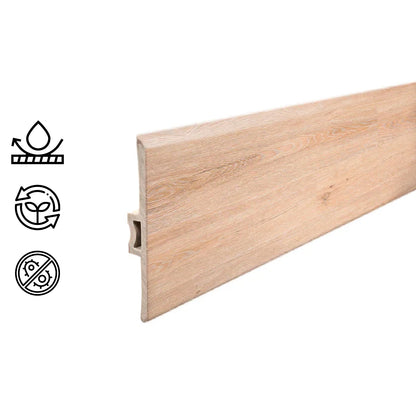 Pack 5 Unidades Moldura T PVC 2mt x 45mm Arena