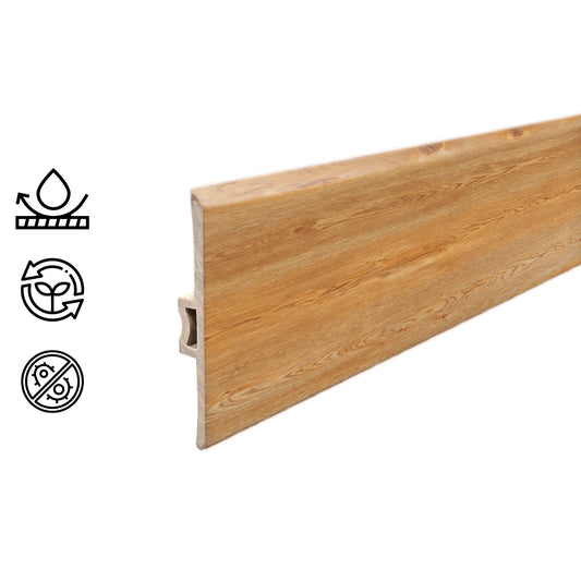 Pack 5 Unidades Moldura T PVC 2mt x 45mm Bamboo