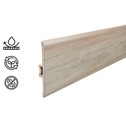 Pack 5 Unidades Moldura T PVC 2mt x 45mm Beige Mandala