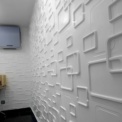 Pack 12 Unidades Lámina Panel Aro Pared 3D PVC