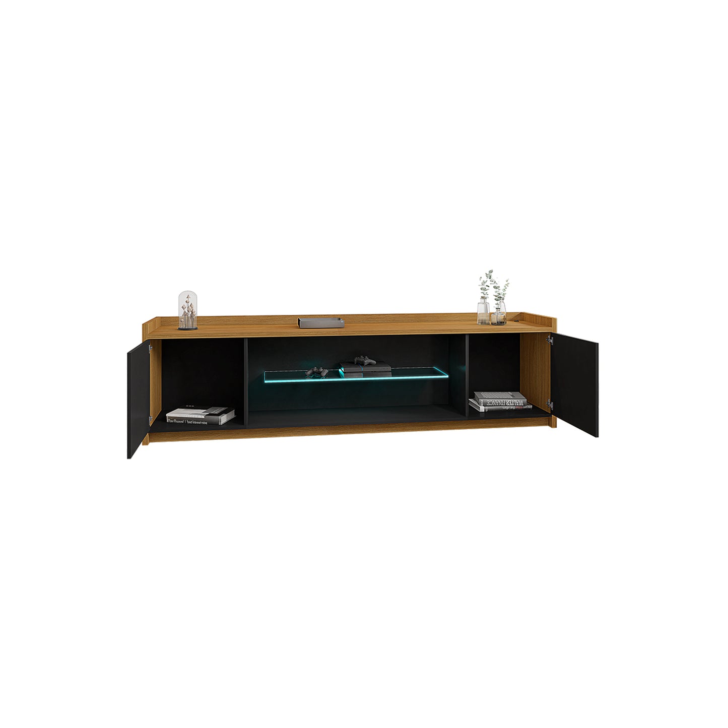 Rack Tv 82" Doha Negro Canela