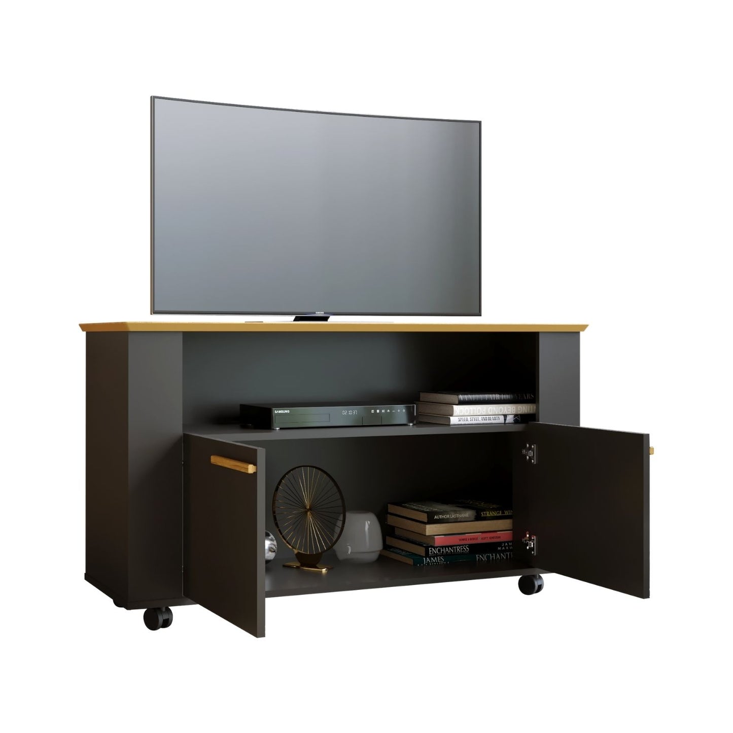 Rack Tv 42" Fenice Canela Negro