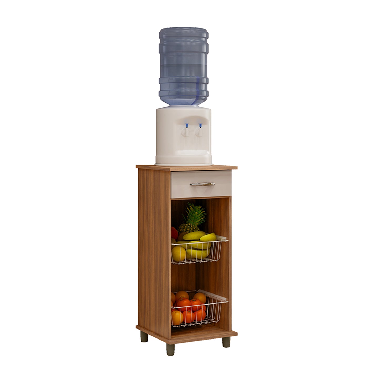 Mueble de Cocina Frutero 1 Cajón Hoga Ágata Café Vainilla
