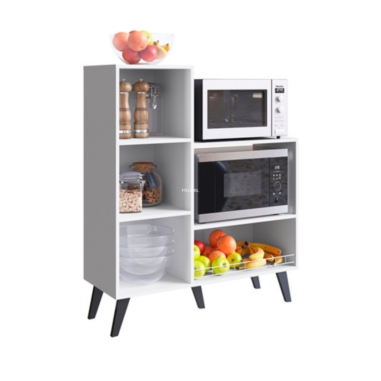 Mueble de Cocina Frutero para Horno Xangai Blanco