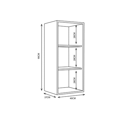 Mueble de Cocina Aéreo 90x40cm con Puerta Maxxi Blanco