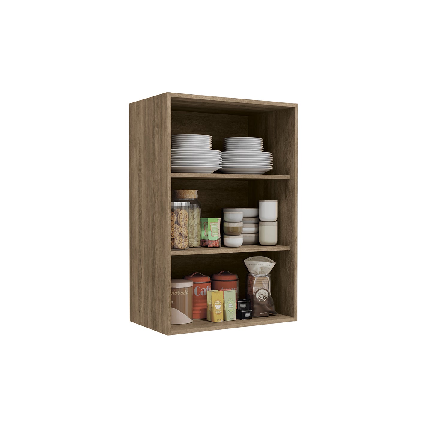 Mueble de Cocina Aéreo 90x60cm con Puerta Maxxi Nogal