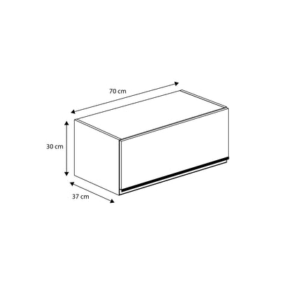 Mueble de Cocina Aéreo 70cm con Puerta Maxxi Nogal