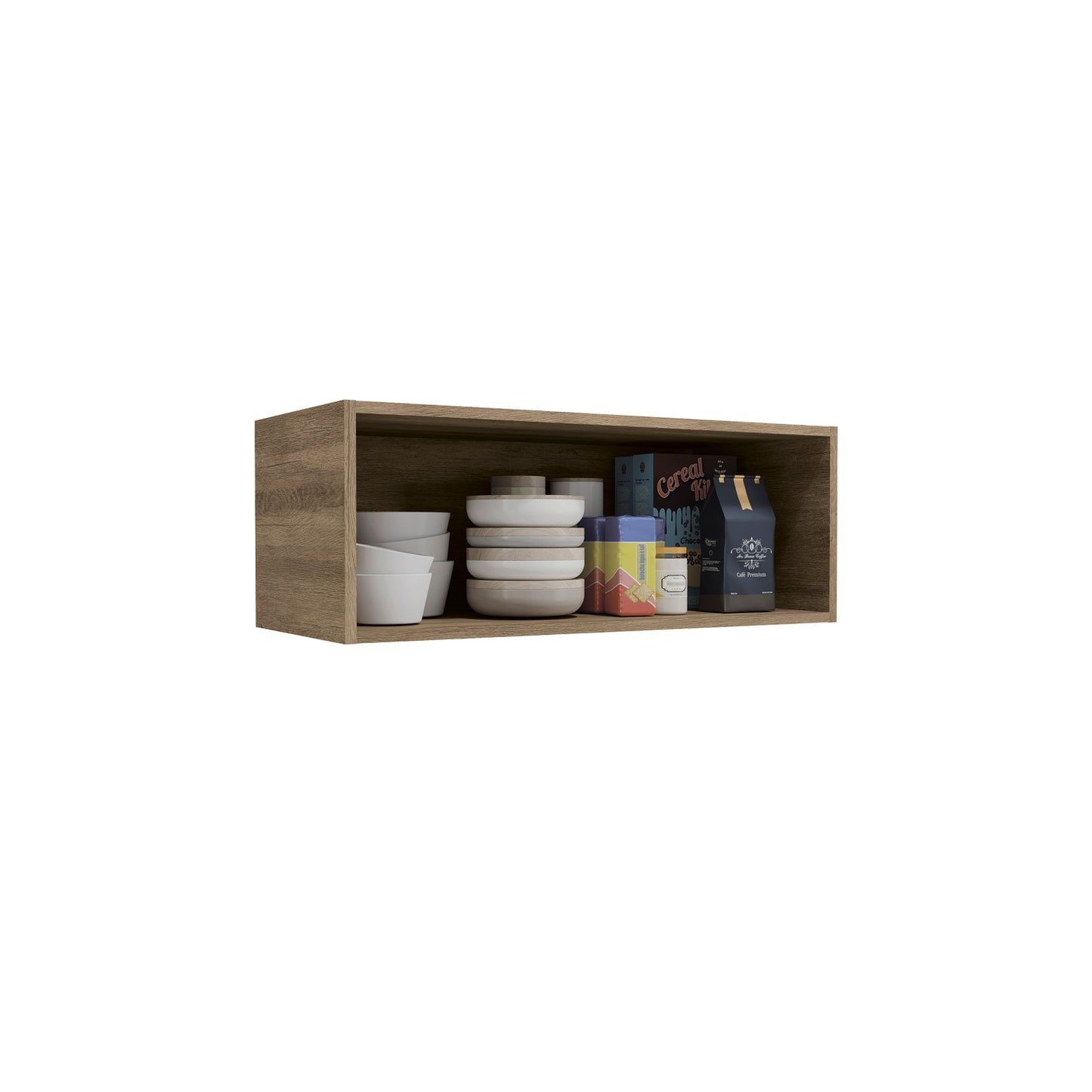 Mueble de Cocina Aéreo 80cm con Puerta Maxxi Nogal