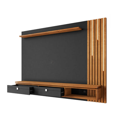 Panel Rack Tv 80 Hanover Negro Natural