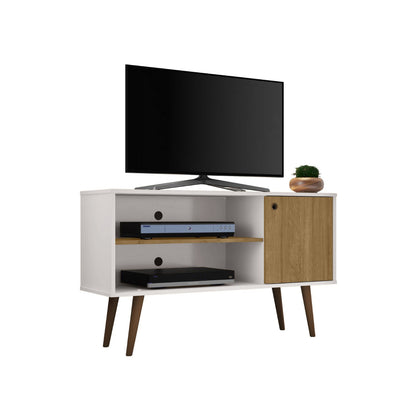 Rack Tv 42" Jade Blanco Invierno Canela
