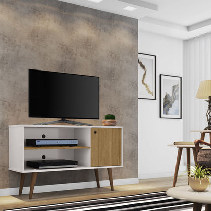 Rack Tv 42" Jade Blanco Invierno Canela